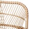 Baxton Studio Jayden Modern Bohemian White Fabric Upholstered and Natural Brown Finished Rattan Loveseat 205-12694 - alternate 7